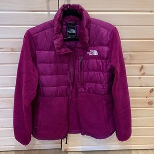 The North Face Purple Goose Down and Fleece Jacket Size M